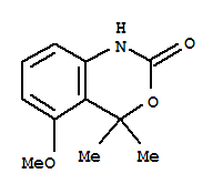 (9ci)-1,4-二氢-5-甲氧基-4,4-二甲基-2H-3,1-苯并噁嗪-2-酮结构式_697801-52-8结构式
