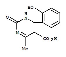 1,2,5,6-四氢-6-(2-羟基苯基)-4-甲基-2-氧代-5-嘧啶羧酸结构式_69785-28-0结构式