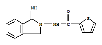 (9ci)-n-(1,3-二氢-1-亚氨基-2H-异吲哚-2-基)-2-噻吩羧酰胺结构式_702629-69-4结构式