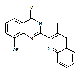 7-羟基-喹啉并[2,3:3,4]吡咯并[2,1-b]喹唑啉-11(13H)-酮结构式_704912-44-7结构式