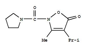 3-甲基-4-(1-甲基乙基)-2-(1-吡咯烷羰基)-5(2H)-异噁唑酮结构式_706803-99-8结构式