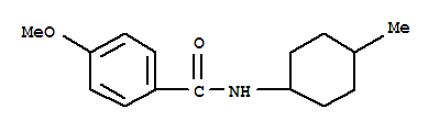 (9ci)-4-甲氧基-n-(4-甲基环己基)-苯甲酰胺结构式_710291-33-1结构式