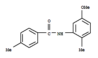 (9ci)-n-(5-甲氧基-2-甲基苯基)-4-甲基-苯甲酰胺结构式_712298-93-6结构式