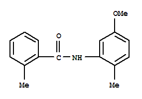 (9ci)-n-(5-甲氧基-2-甲基苯基)-2-甲基-苯甲酰胺结构式_712298-98-1结构式