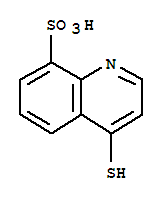  4-疏基-8-喹啉磺酸结构式_71330-94-4结构式