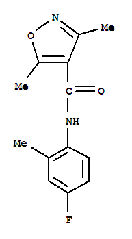 (9ci)-n-(4-氟-2-甲基苯基)-3,5-二甲基-4-异噁唑羧酰胺结构式_717859-26-2结构式