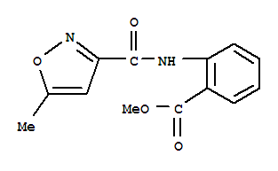 (9ci)-2-[[(5-甲基-3-异噁唑基)羰基]氨基]-苯甲酸甲酯结构式_717860-15-6结构式