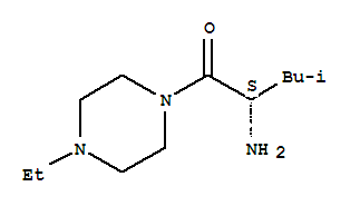 (9ci)-1-[(2s)-2-氨基-4-甲基-1-氧代戊基]-4-乙基-哌嗪结构式_720656-32-6结构式