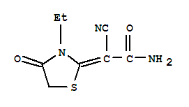 (9ci)-2-氰基-2-(3-乙基-4-氧代-2-噻唑啉基)-乙酰胺结构式_721412-54-0结构式