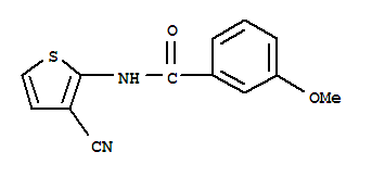 (9ci)-n-(3-氰基-2-噻吩)-3-甲氧基-苯甲酰胺结构式_721909-43-9结构式