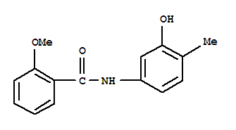 (9ci)-n-(3-羟基-4-甲基苯基)-2-甲氧基-苯甲酰胺结构式_723257-28-1结构式