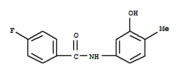 (9ci)-4-氟-n-(3-羟基-4-甲基苯基)-苯甲酰胺结构式_723261-52-7结构式