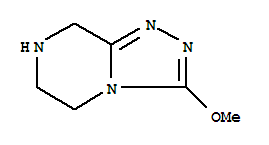 5,6,7,8-四氢-3-甲氧基-1,2,4-噻唑并[4,3-a]吡嗪结构式_723286-82-6结构式