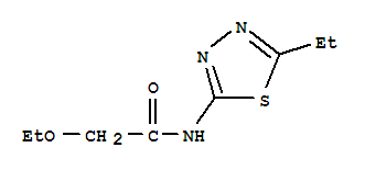 (9ci)-2-乙氧基-n-(5-乙基-1,3,4-噻二唑-2-基)-乙酰胺结构式_723757-34-4结构式