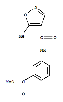 (9ci)-3-[[(5-甲基-4-异噁唑基)羰基]氨基]-苯甲酸甲酯结构式_724430-95-9结构式