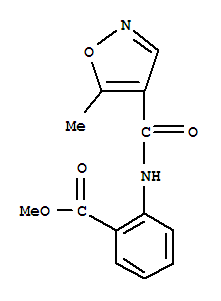 (9ci)-2-[[(5-甲基-4-异噁唑基)羰基]氨基]-苯甲酸甲酯结构式_724436-21-9结构式