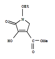 (9ci)-1-乙氧基-2,5-二氢-4-羟基-5-氧代-1H-吡咯-3-羧酸甲酯结构式_724742-80-7结构式