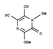 (9ci)-1,6-二氢-5-甲氧基-1-甲基-6-氧代-2,3-吡嗪二甲腈结构式_724744-00-7结构式