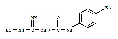 (9CI)-N-(4-乙基苯基)-3-(羟基氨基)-3-亚氨基-丙酰胺结构式_727369-80-4结构式