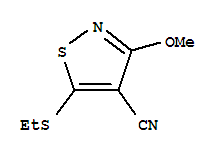 (9ci)-5-(乙基硫代)-3-甲氧基-4-异噻唑甲腈结构式_727685-39-4结构式