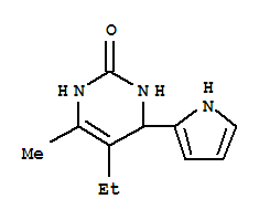 (9ci)-5-乙基-3,4-二氢-6-甲基-4-(1H-吡咯-2-基)-2(1H)-嘧啶酮结构式_728004-24-8结构式