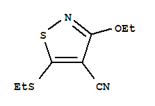 (9ci)-3-乙氧基-5-(乙基硫代)-4-异噻唑甲腈结构式_728037-90-9结构式