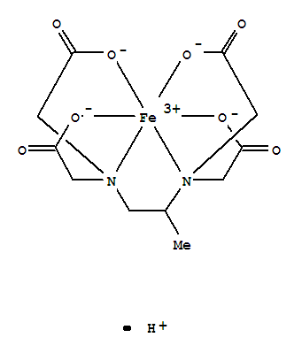 1,2-丙二胺-N,N,N,N-四乙酸铁盐结构式_73016-81-6结构式