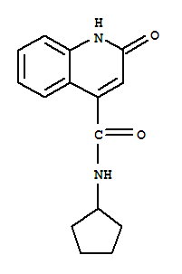 (9ci)-n-环戊基-1,2-二氢-2-氧代-4-喹啉羧酰胺结构式_731821-68-4结构式