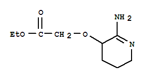 (9ci)-[(2-氨基-3,4,5,6-四氢-3-吡啶)氧基]-乙酸乙酯结构式_734512-97-1结构式