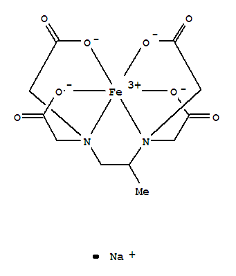 1,2-丙二胺-N,N,N,N-四乙酸铁钠盐结构式_73533-36-5结构式