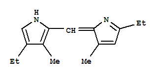 (9ci)-4-乙基-2-[(5-乙基-3-甲基-2H-吡咯-2-基)甲基]-3-甲基-1H-吡咯结构式_738516-16-0结构式