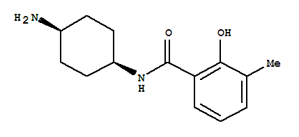 (9ci)-n-(顺式-4-氨基环己基)-2-羟基-3-甲基-苯甲酰胺结构式_738577-53-2结构式