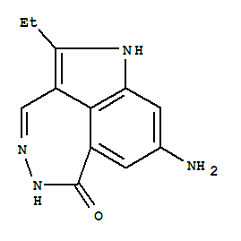 (9ci)-8-氨基-2-乙基-1,5-二氢-6H-吡咯并[4,3,2-ef][2,3]苯并二氮杂革-6-酮结构式_740083-25-4结构式