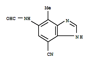 (9ci)-n-(7-氰基-4-甲基-1H-苯并咪唑-5-基)-甲酰胺结构式_745048-52-6结构式
