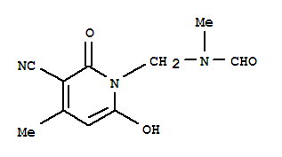 (9ci)-n-[(3-氰基-6-羟基-4-甲基-2-氧代-1(2H)-吡啶)甲基]-n-甲基-甲酰胺结构式_746552-22-7结构式