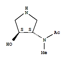rel-(9ci)-n-[(3r,4r)-4-羟基-3-吡咯烷]-n-甲基-乙酰胺结构式_748183-26-8结构式