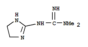 (9ci)-n-(4,5-二氢-1H-咪唑-2-基)-N,N-二甲基-胍结构式_752924-14-4结构式