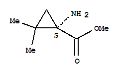 (1s)-(9ci)-1-氨基-2,2-二甲基-环丙烷羧酸甲酯结构式_758684-39-8结构式