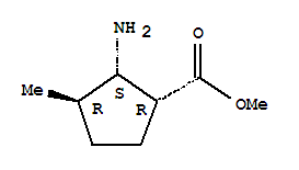 (1alpha,2alpha,3beta)-2-氨基-3-甲基-环戊烷羧酸甲酯结构式_762214-05-1结构式