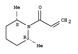 (2r,6s)-rel-(9ci)-2,6-二甲基-1-(1-氧代-2-丙烯基)-哌啶结构式_762287-47-8结构式