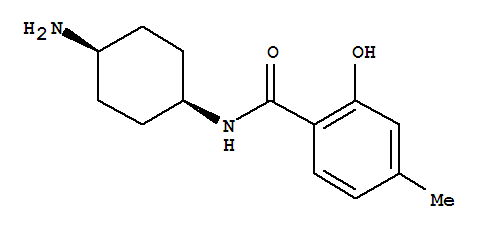 (9ci)-n-(顺式-4-氨基环己基)-2-羟基-4-甲基-苯甲酰胺结构式_764645-38-7结构式