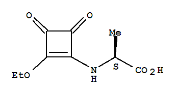 (9ci)-n-(2-乙氧基-3,4-二氧代-1-环丁烯-1-基)-L-丙氨酸结构式_767354-27-8结构式