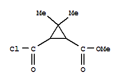 (9ci)-3-(氯羰基)-2,2-二甲基-环丙烷羧酸甲酯结构式_76842-28-9结构式