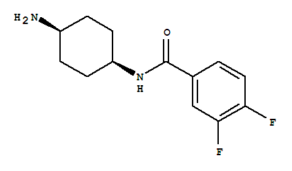 (9ci)-n-(顺式-4-氨基环己基)-3,4-二氟-苯甲酰胺结构式_771545-82-5结构式