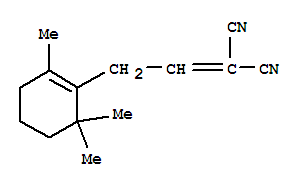 (9ci)-[2-(2,6,6-三甲基-1-环己烯-1-基)亚乙基]-丙二腈结构式_771565-72-1结构式