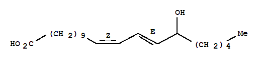 (11E,13E)-15-羟基-11,13-二十碳二烯酸结构式_77159-57-0结构式