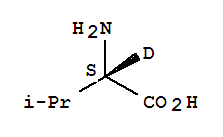 L-缬氨酸-D1结构式_77257-03-5结构式