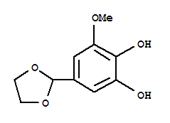 (9ci)-5-(1,3-二氧杂烷-2-基)-3-甲氧基-1,2-苯二醇结构式_773094-37-4结构式