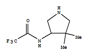 (+)-(9ci)-n-(4,4-二甲基-3-吡咯烷)-2,2,2-三氟-乙酰胺结构式_777827-09-5结构式