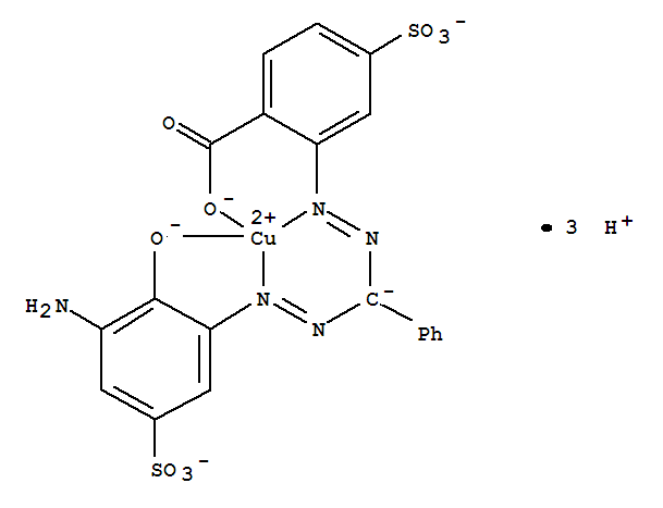 4-磺基邻氨基苯甲酸腙合铜结构式_77840-01-8结构式